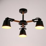 Люстра 1054/3BK E27 60Вт черный 60х60х50 см