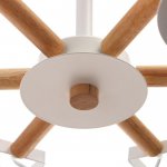 Люстра 1055/6WT E27 60Вт белый 76х76х50 см