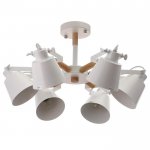 Люстра 1055/6WT E27 60Вт белый 76х76х50 см