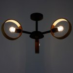 Люстра 1057/3BK E27 60Вт черный 70х70х55 см