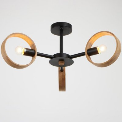 Люстра 1057/3BK E27 60Вт черный 70х70х55 см