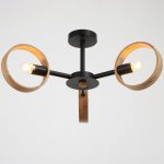 Люстра 1057/3BK E27 60Вт черный 70х70х55 см