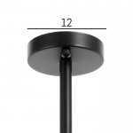 Люстра 1057/3BK E27 60Вт черный 70х70х55 см