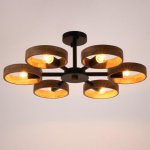 Люстра 1058/6BK E27 60Вт черный 70х70х55 см