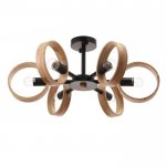 Люстра 1058/6BK E27 60Вт черный 70х70х55 см