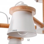 Люстра 1059/6WT E27 60Вт белый 70х70х55 см