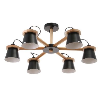 Люстра 1059/6BK E27 60Вт черный 70х70х55 см Люстра 1059/6BK E27 60Вт черный 70х70х55 см