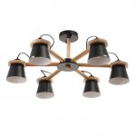 Люстра 1059/6BK E27 60Вт черный 70х70х55 см