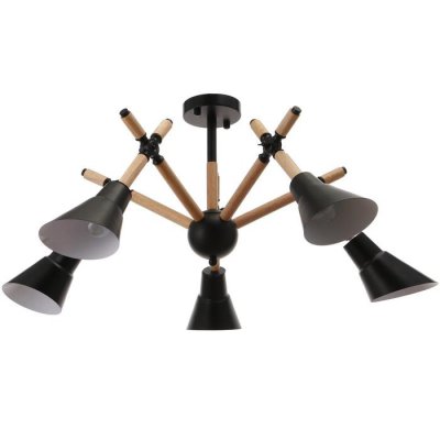 Люстра 1060/5BK E27 60Вт черный 73х73х60 см Люстра 1060/5BK E27 60Вт черный 73х73х60 см