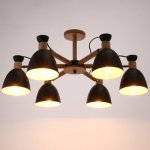 Люстра 1062/6BK E27 60Вт черный 85х85х50 см