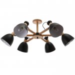 Люстра 1062/6BK E27 60Вт черный 85х85х50 см