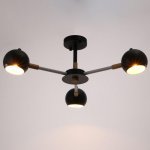 Люстра 1063/3BK E27 60Вт черный 65х65х50 см