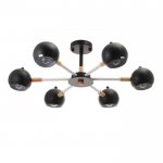 Люстра 1063/6BK E27 60Вт черный 75х75х50 см