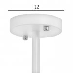 Люстра 1064/3WT E27 60Вт белый 75х75х50 см