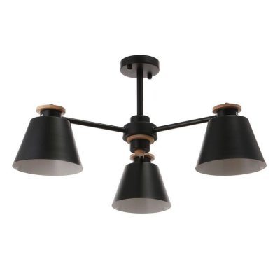 Люстра 1064/3BK E27 60Вт черный 75х75х50 см