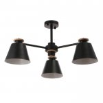 Люстра 1064/3BK E27 60Вт черный 75х75х50 см