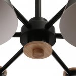 Люстра 1064/6BK E27 60Вт черный 75х75х50 см