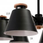 Люстра 1064/6BK E27 60Вт черный 75х75х50 см