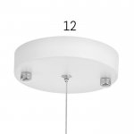 Люстра 1066/3WT E27 60Вт белый 90х20х90 см