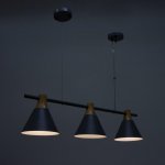 Люстра 1066/3GR E27 60Вт серый 90х20х90 см