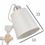 Бра 1068/1WT E27 60Вт белый 35х15х25 см