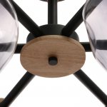 Люстра 1071/6BK E27 60Вт черный 82х82х50 см