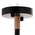 Люстра 1071/6BK E27 60Вт черный 82х82х50 см