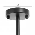 Люстра 1072/6BK E27 60Вт черный 72х72х50 см