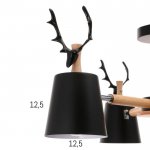 Люстра 1073/3BK E27 60Вт черный 72х72х50 см