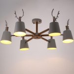 Люстра 1073/6WT E27 60Вт белый 85х85х50 см