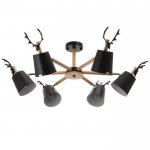 Люстра 1073/6 BK E27 60Вт черный 85х85х50 см