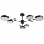 Люстра 1075/6BK LED 72Вт черный 98х98х60 см