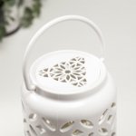 Ночник "Узоры" LED от батареек 3хААА белый 11,5х11,5х18 см