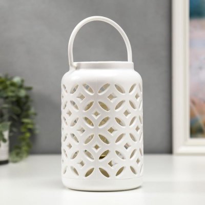 Ночник Ночник "Узоры" LED от батареек 3хААА белый 11,5х11,5х18 см