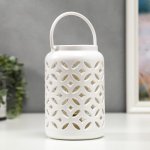 Ночник "Узоры" LED от батареек 3хААА белый 11,5х11,5х18 см