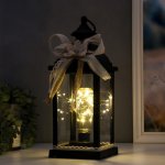 Ночник "Декор" LED от батареек 3хААА черный 13х13х33 см