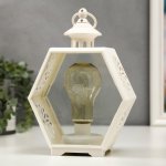 Ночник "Свечи" LED от батареек 3хААА белый 9,8х17,5х25 см