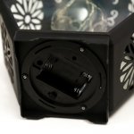 Ночник "Фонарь лофт" LED от батареек 3хААА черный 9,8х17,5х25 см