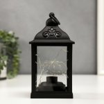 Ночник "Фонарь" LED от батареек 3хААА черный 11х11х21 см