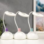 Лампа настольная c АКБ 16218/1 20хLED 4Вт 3000/6000К USB МИКС 11х11х41 см