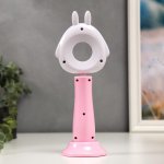 Лампа настольная c АКБ 16219/1 16хLED 4Вт 3000/6000К USB розовый 7,8х9,5х24 см