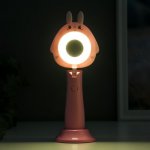 Лампа настольная c АКБ 16219/1 16хLED 4Вт 3000/6000К USB розовый 7,8х9,5х24 см