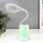 Лампа настольная c АКБ 16221/1 16хLED 3Вт 3 режима USB МИКС 9,5х11х38 см