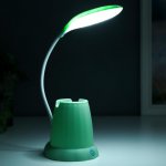 Лампа настольная c АКБ 16221/1 16хLED 3Вт 3 режима USB МИКС 9,5х11х38 см