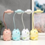 Лампа настольная c АКБ 16222/1 LED 4Вт 3 режима USB желтый 7,5х8,5х43 см МИКС