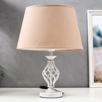Лампа настольная 16229/1WT Е27 40Вт белый 35х25х42 см
