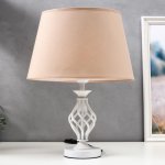 Лампа настольная 16229/1WT Е27 40Вт белый 35х25х42 см