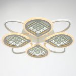 Люстра с ПДУ 1150/8 LED 256Вт 3000-6000К диммер белый 73х73х10 см