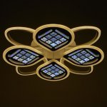 Люстра с ПДУ 1150/8 LED 256Вт 3000-6000К диммер белый 73х73х10 см