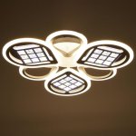 Люстра с ПДУ 1152/6 LED 178Вт 3000-6000К диммер белый 65х65х8 см